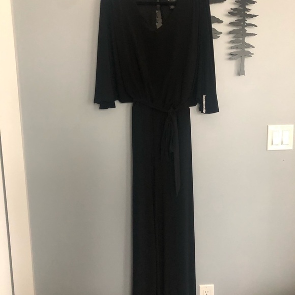 Cold shoulder jumpsuit with bling NWOT - Picture 3 of 8